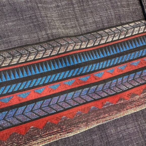 Earthbound Trading Co. 100% Cotton Button Front Western Shirt - Picture 3 of 6